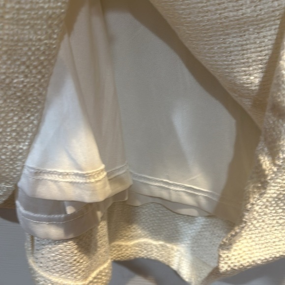 Venus White Tweed Preppy Nautical Button Front Dress 18 - Picture 7 of 8